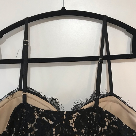 Revamped Lace Mini Dress Black Size Medium - Picture 6 of 8